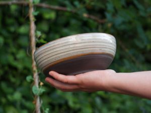 Bowl Schale  – schwarzer Ton pfefferminz